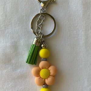 Handmade Flower Keychain with Tassel